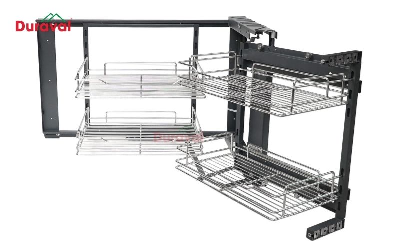Sản phẩm kệ góc liên hoàn âm tủ bếp