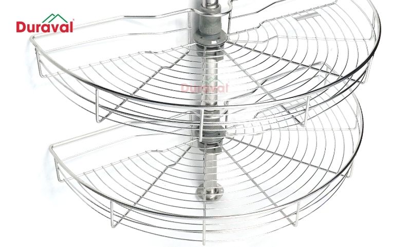 Kệ góc xoay tủ bếp inox 304 chống gỉ