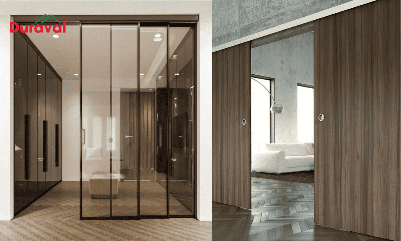 Ray trượt dành cho cửa lùa 2 cánh