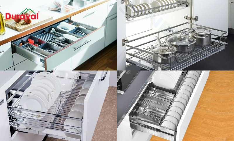 Một số điểm cần lưu ý khi mua ray trượt cho ngăn kéo tủ bếp