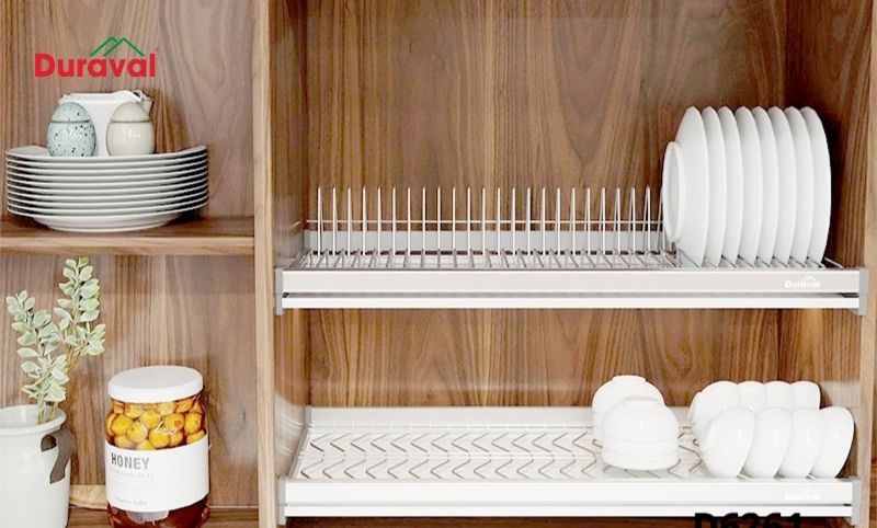 Hướng dẫn cách lắp giá bát cố định vào tủ​ đơn giản